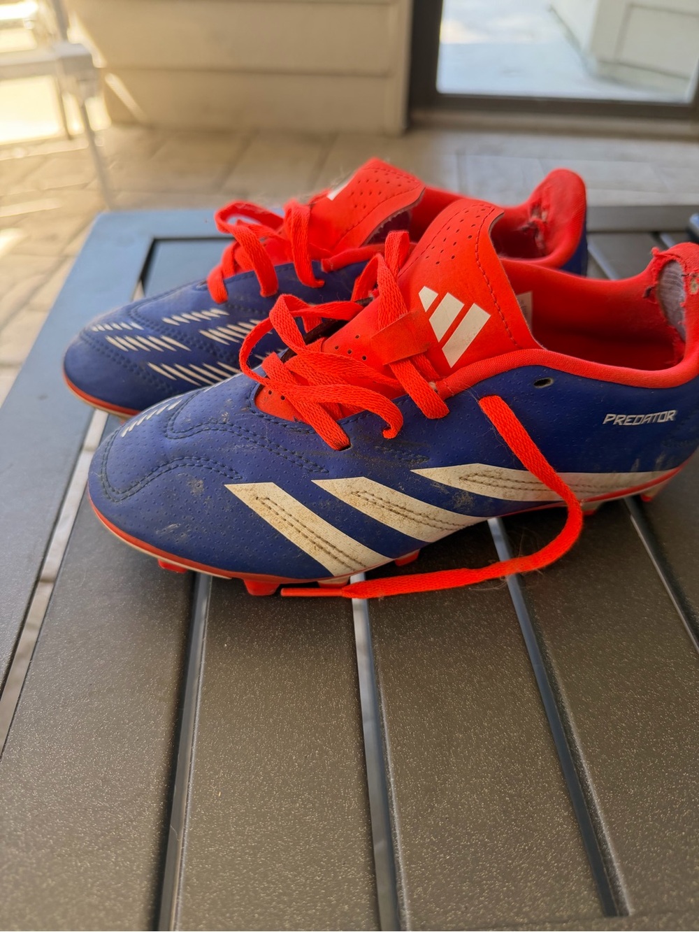 adidas Kids Predator Soccer Cleats - Blue/Red